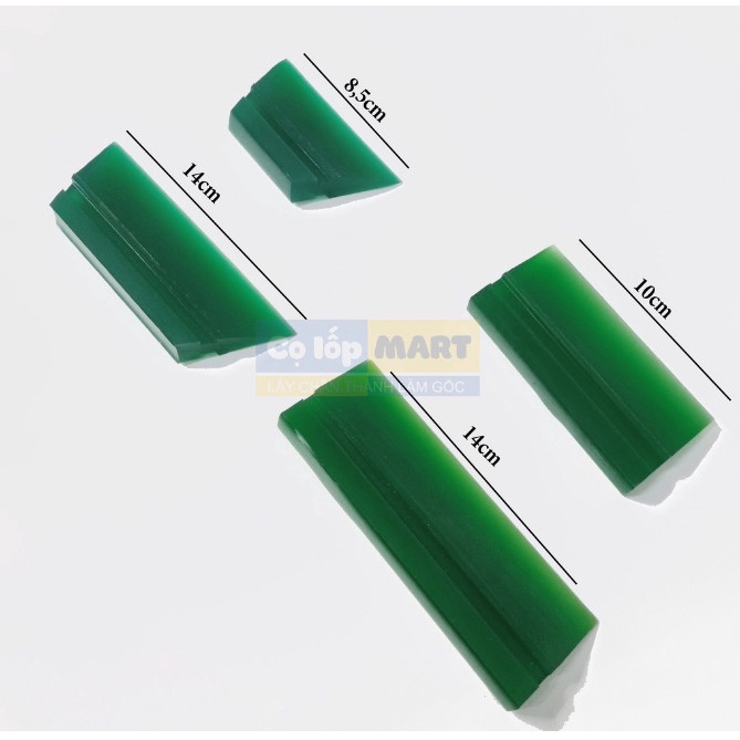Gạt silicon dán phim, Gạt giấy decal, wrapping đổi màu xe màu xanh hình chữ nhật hình thang