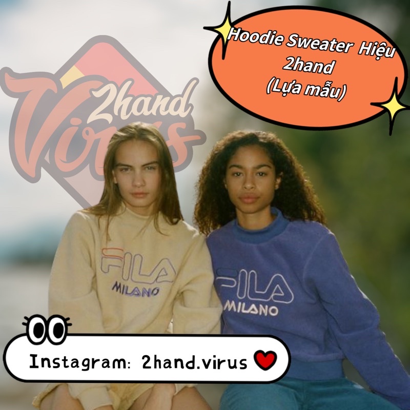 🌸ÁO Hoodie Hiệu 2hand  chỉ có trên Shopee🌸