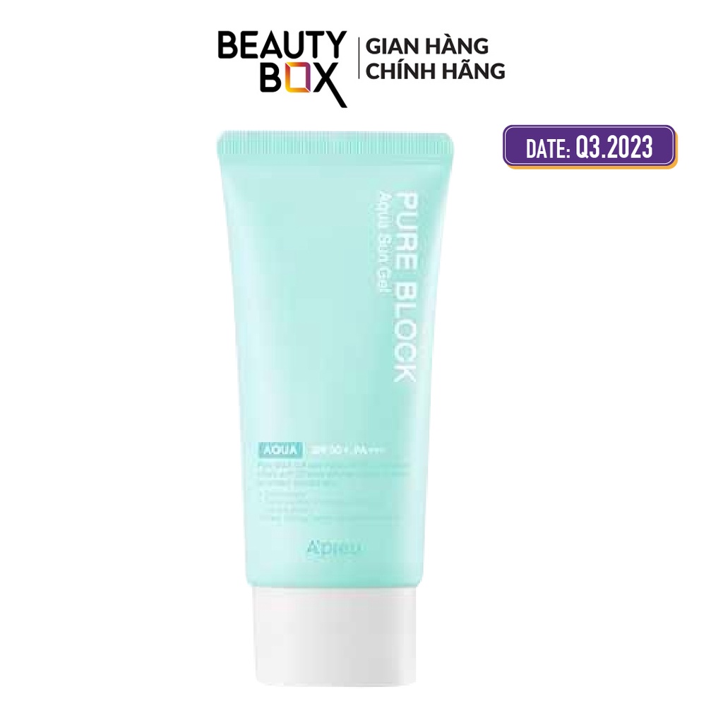 (HSD-09/23) Kem Chống Nắng A'Pieu Pure Block Aqua Sun Gel Spf50+/Pa 50ml
