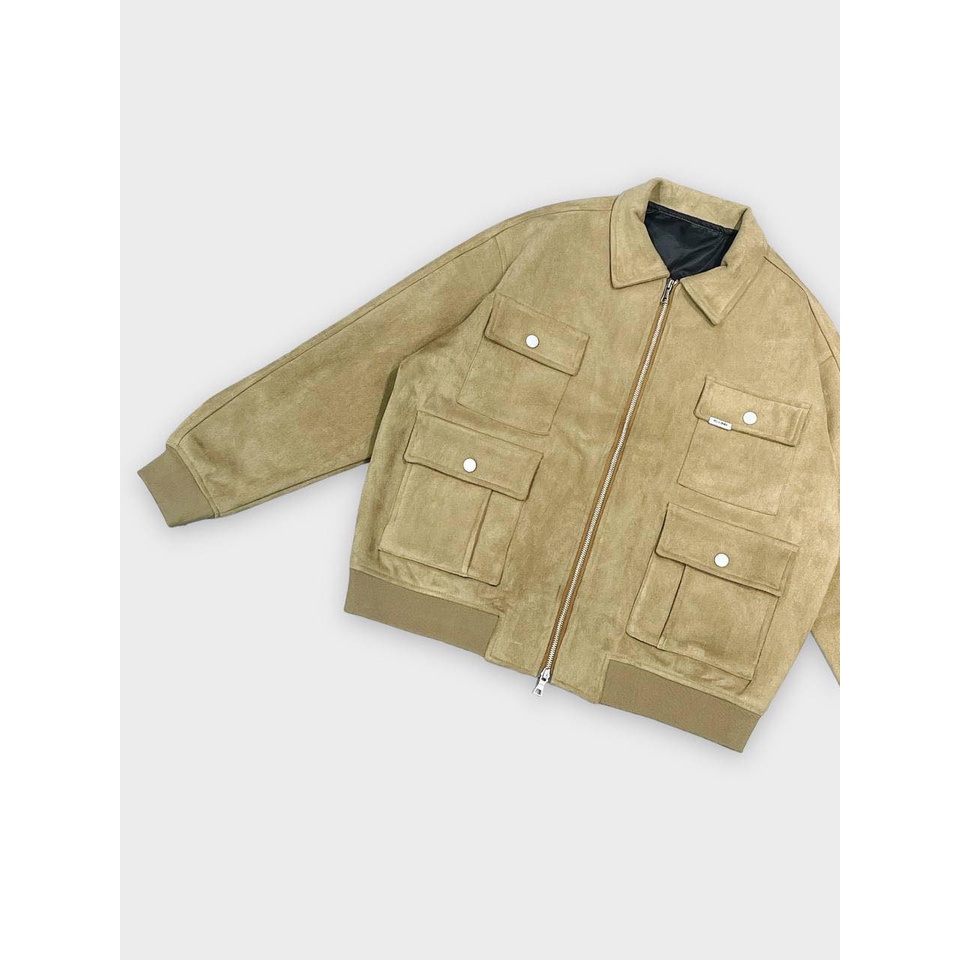 ÁO KHOÁC BEIGE CARGO BOMBER