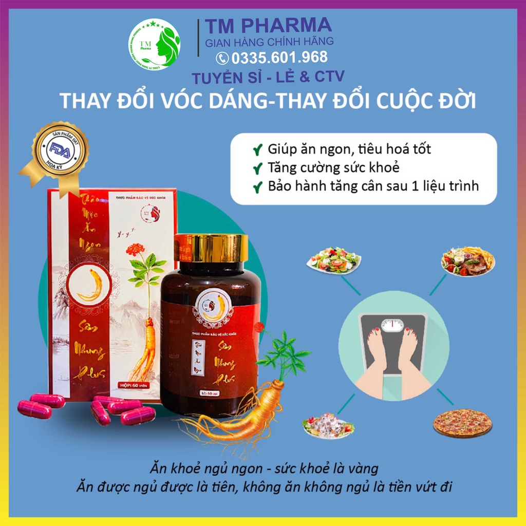 Sâm Nhung Plus Tăng Cân ( hàng chuẩn Chính Hãng )