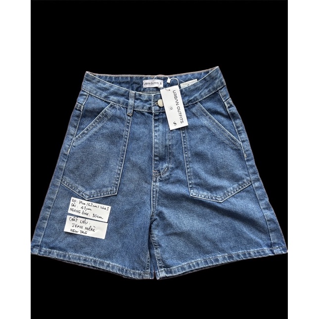 Quần đùi jean ống suông Urban Outfit size S newtag 100%