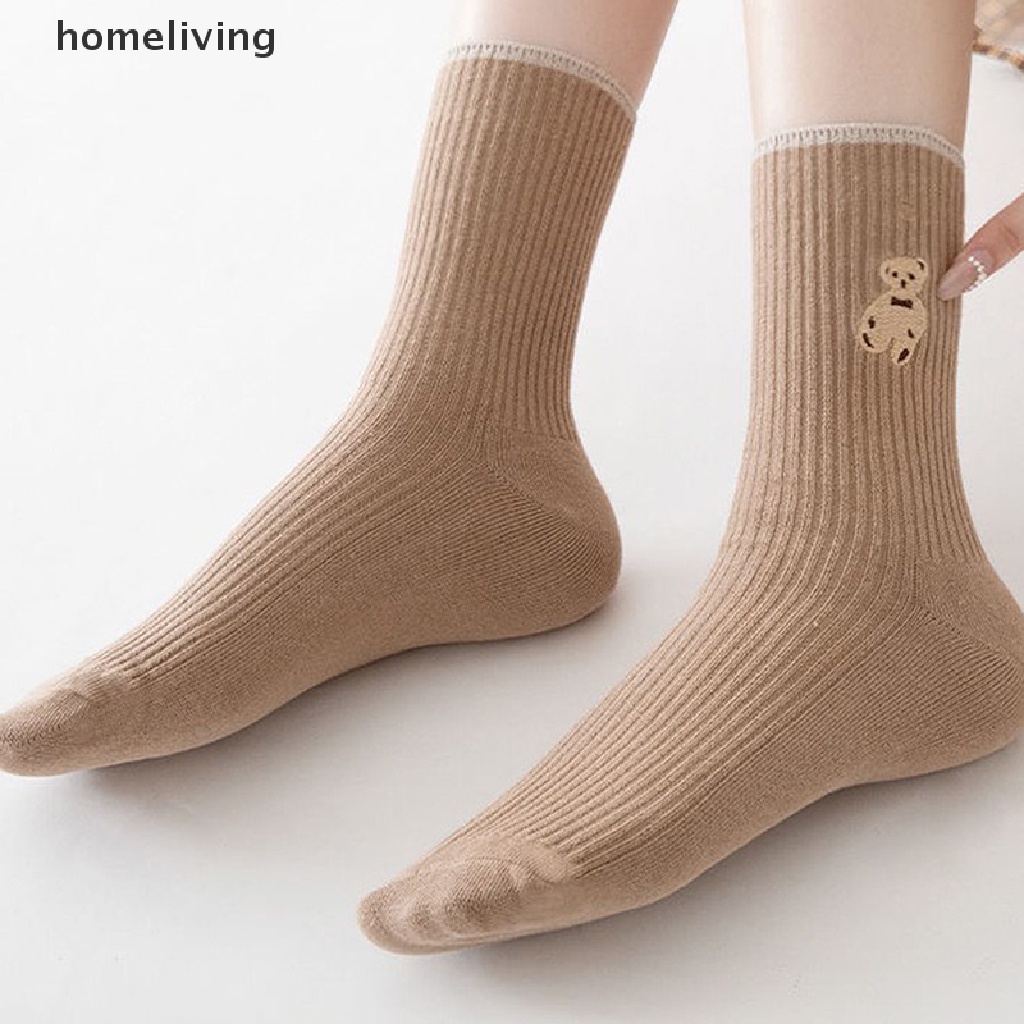 Set 5 Đôi Tất Thể Thao Dài Mềm Mại Thoáng Khí Thời Trang Cho Nữ