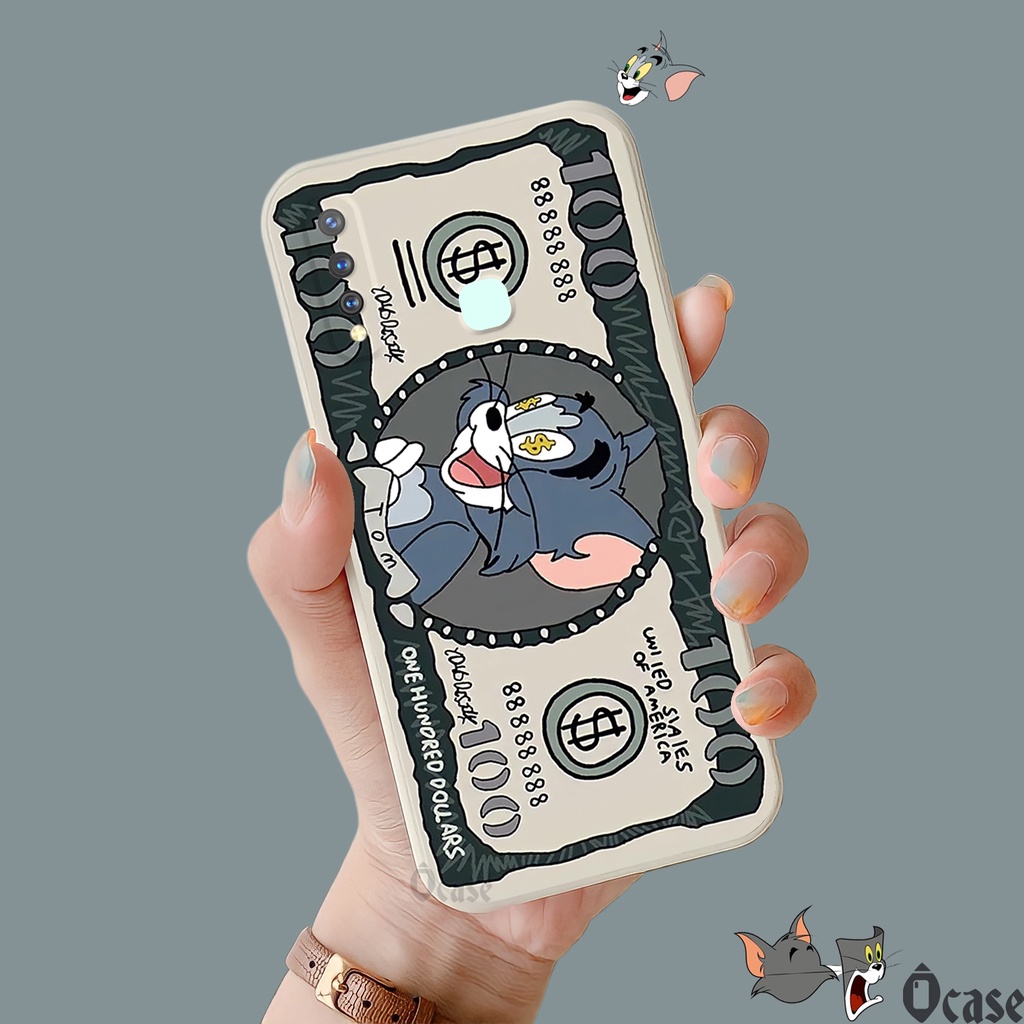 Ốp lưng Vivo Y19 / U3 / U20 / Y5s / Z5i / Z5x / Z1 Pro in hình Mèo và Chuột cạnh viền vuông có bảo vệ camera