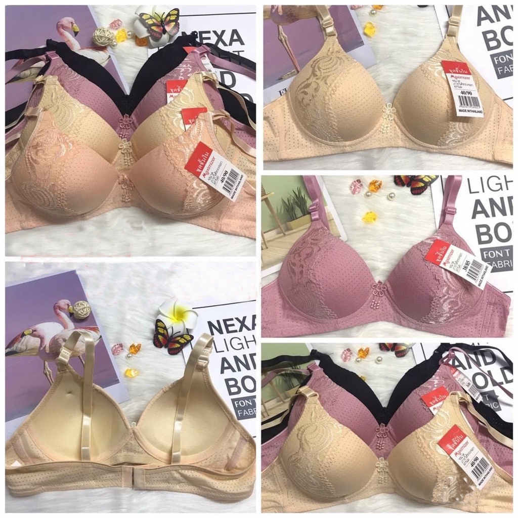 Áo ngực mút mỏng không gọng ren thông hơi A9669 quả nhỏ cup A form cho người ngực nhỏ ngực lép mặc nhà