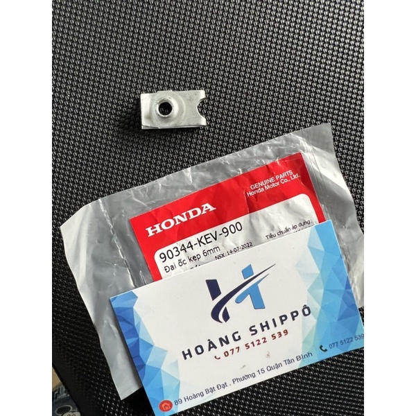 Đai ốc kẹp 6mm , kẹp hộc bình , kẹp dè sau chính hãng honda