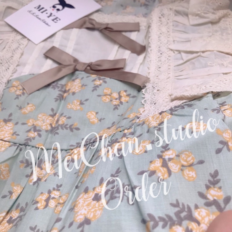 Đồ Ngủ Style Hàn Quốc_ Đồ Bộ Nữ Mặc Nhà Tiểu Thư Phối Bèo Ren Công Chúa Ulzzang