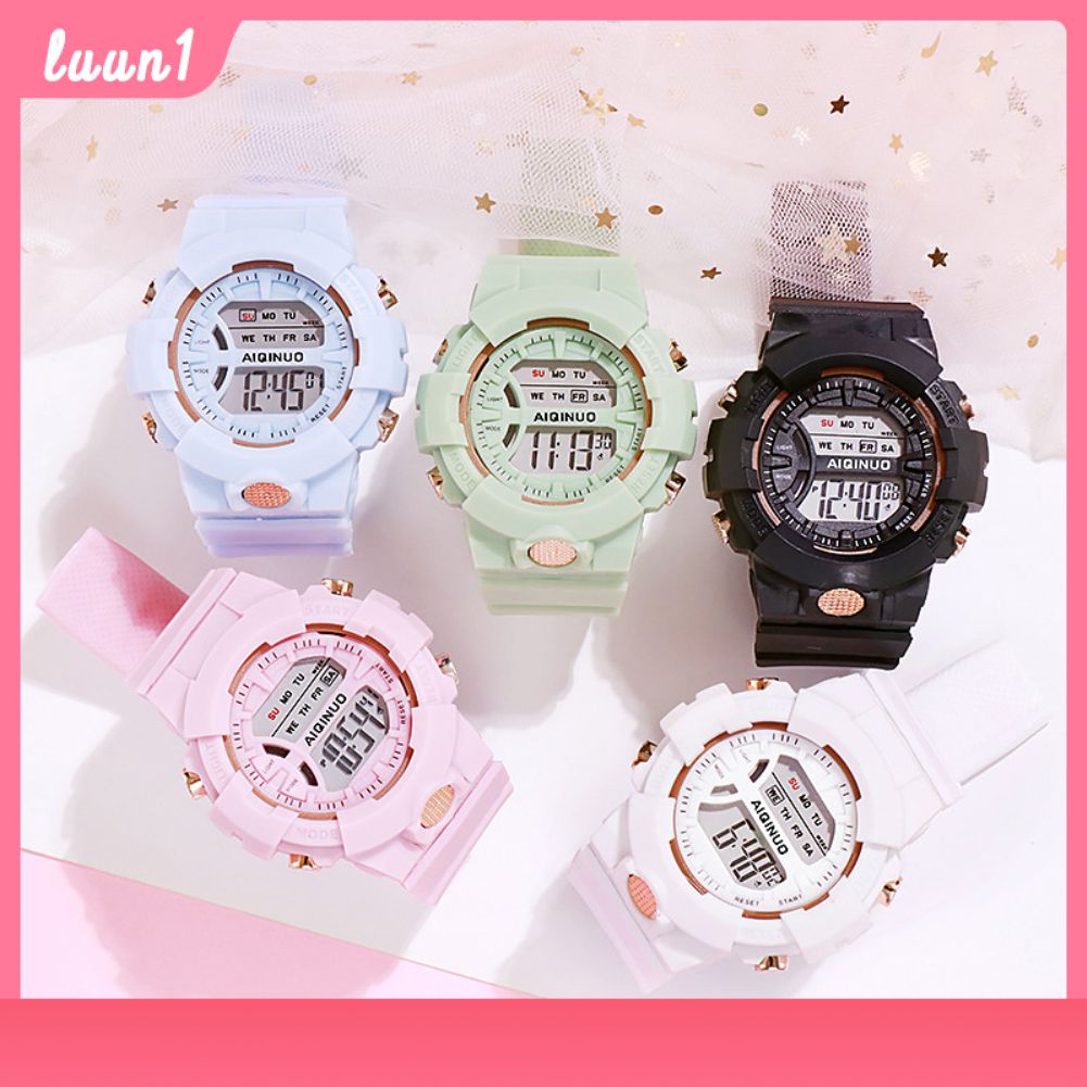 Còn Hàng Trẻ Em Và Thanh Niên Cặp Đôi Thời Trang Thể Thao Đa Chức Năng Đồng Hồ Điện Tử Cá Tuyết