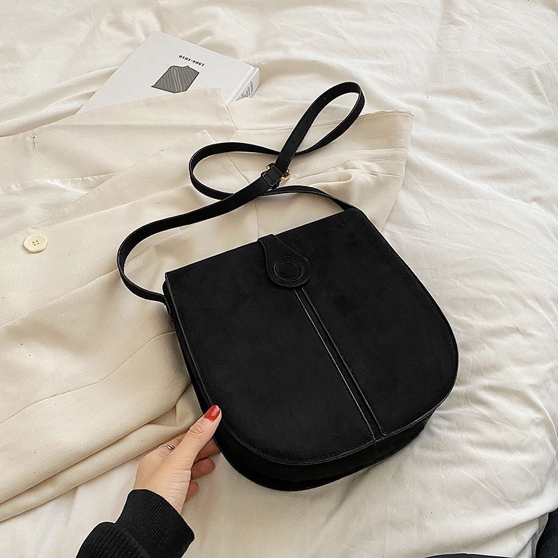 Túi Xách Da Lộn Phong Cách Retro Thời Trang Thu Đông Mới 2022 Dành Cho Nữ