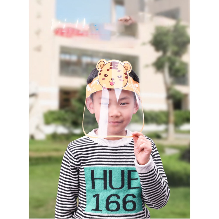 (Hàng Mới Về) Mặt Nạ Trong Suốt Bảo Vệ Mặt, Mắt chống bụi bẩn Cho Bé, Có Dây Đeo Co Giãn Dành Cho Trẻ Em