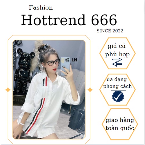 Áo sơ mi 2 vạch đen đỏ  Chất sơ mi lụa,ln