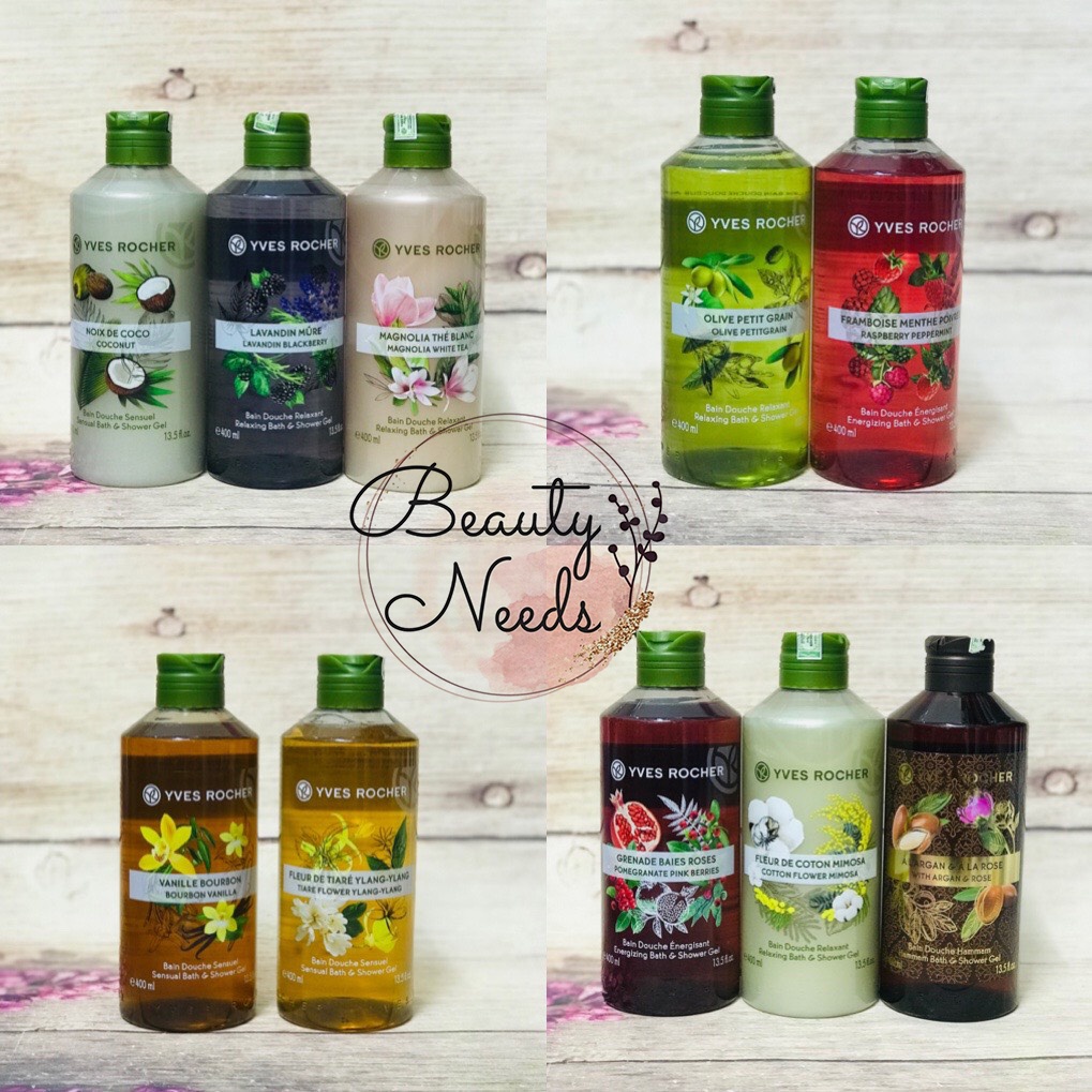 Sữa tắm Yves Rocher 400ml đủ các mùi