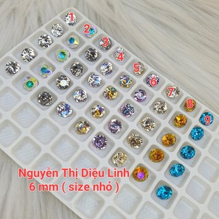 Đá khối K9 hình tròn 6mm, size nhỏ