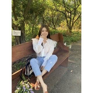 Áo sơ mi phối cổ ren , The Peace