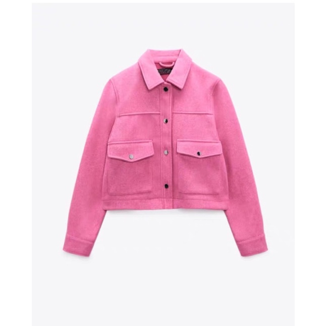Áo khoác nỉ túi vuông Zara xuất