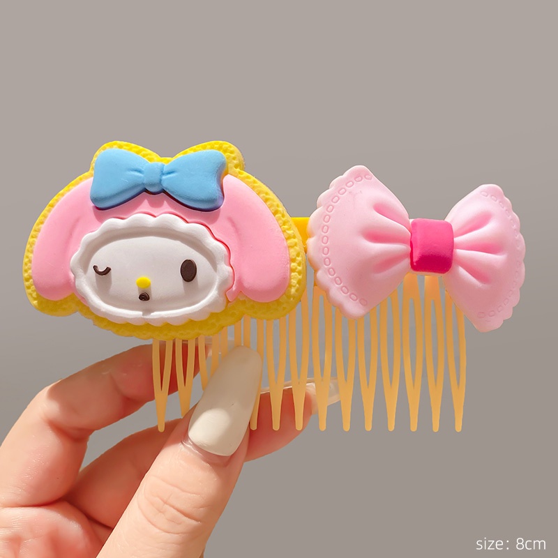 Lược Cài Tóc Đính Nơ Xinh Xắn Cho Bé Gái