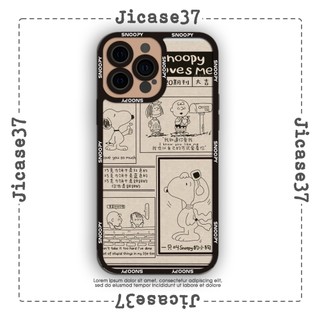 Ốp lưng iphone và samsung xiaomi oppo cạnh vuông Jicase snoopy truyện tranh 