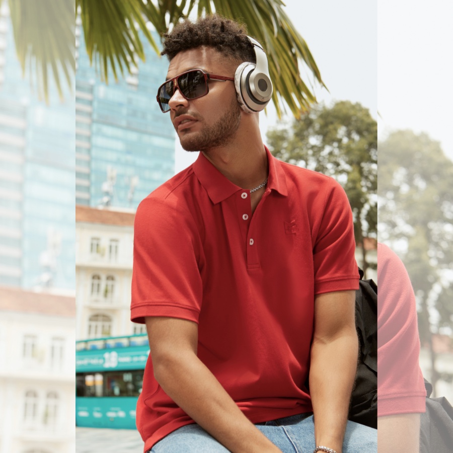 Áo polo We Are One MENFIT 2210066 chất cotton cao cấp, chuẩn form, tôn dáng