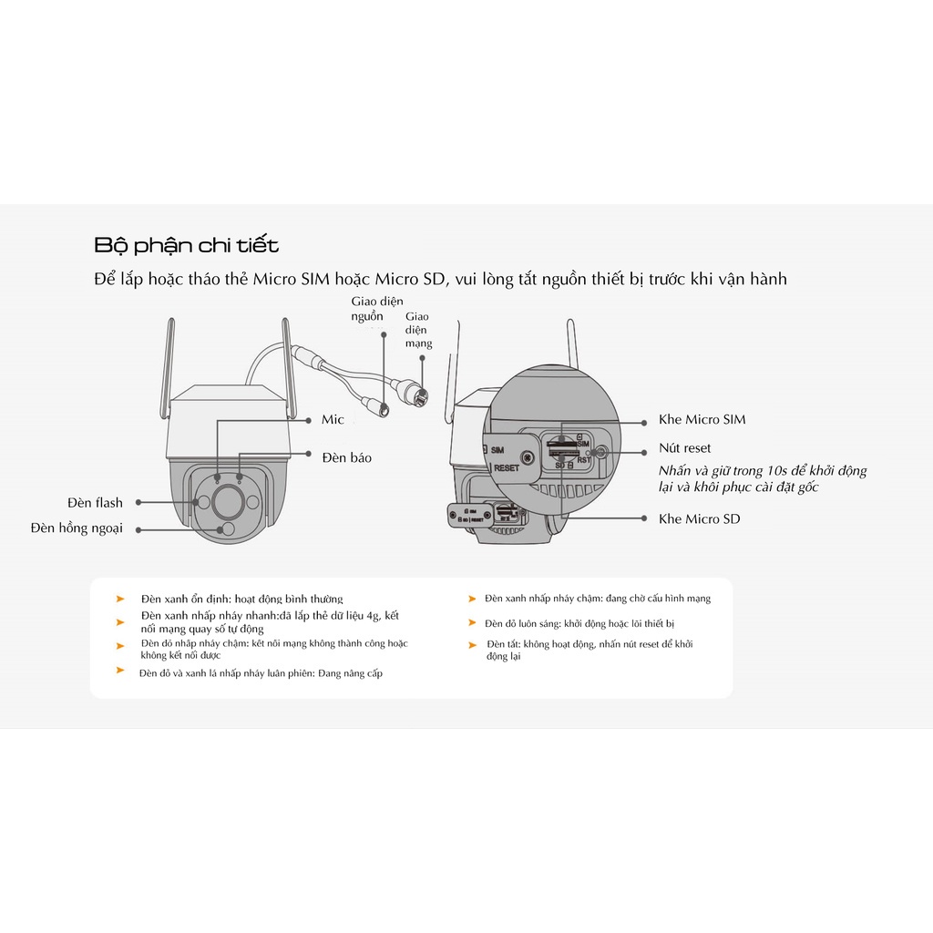 Camera IMOU Cruiser SE+ S21FEP -  Đàm Thoại Hai Chiều - Tích Hợp Còi Hú - Đèn Spotlight
