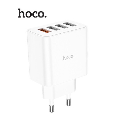 Củ sạc 4 cổng Hoco C102A 18W sạc nhanh 2.4A dành cho smartphone