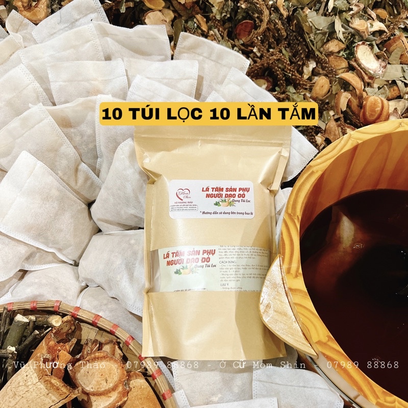 LÁ TẮM SAU SINH ( 10 túi lọc )