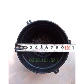Chậu nhựa đen trồng lan f10 - chậu nhựa đen ươm ki