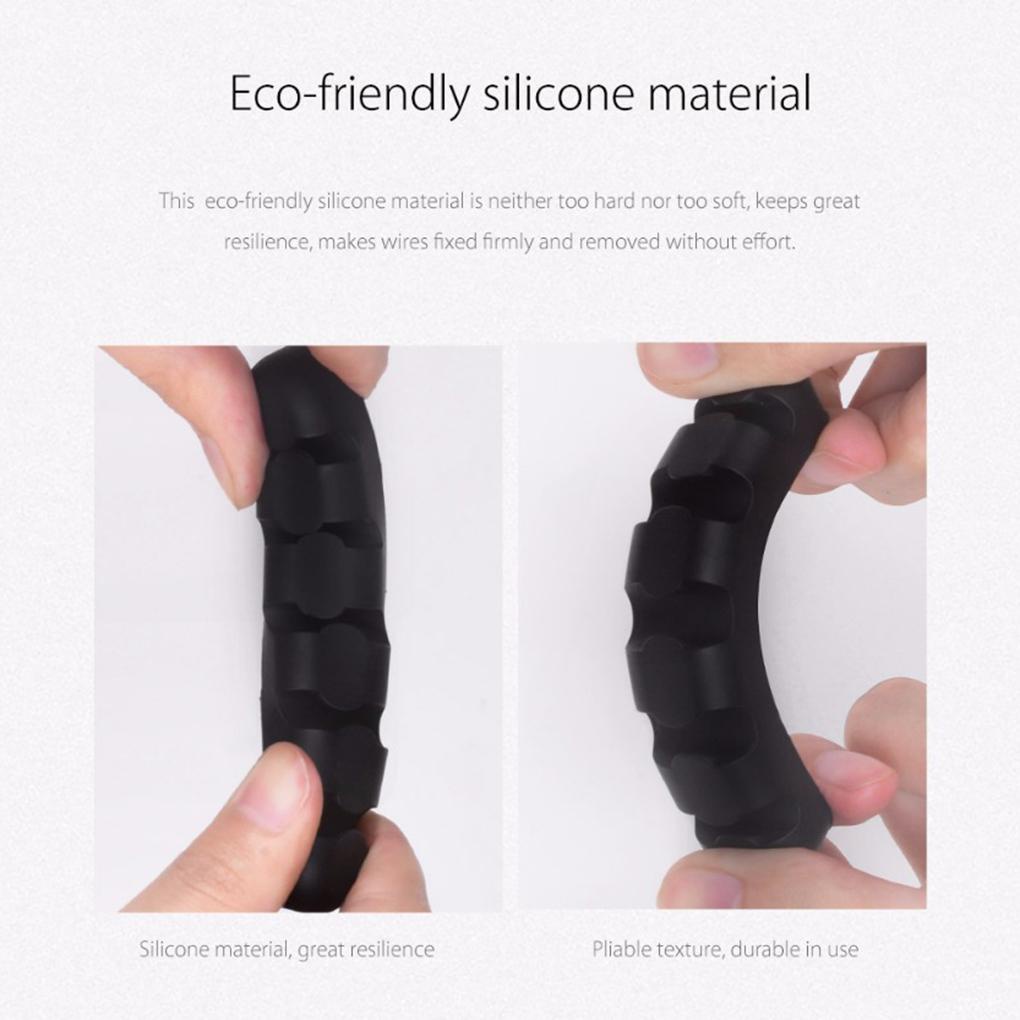 Dụng Cụ Sắp Xếp Dây Cáp Sạc USB Bằng Silicone