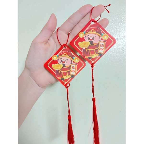 10 cái Tag treo trang trí/ giấy bìa cứng cán mờ, kèm dây treo