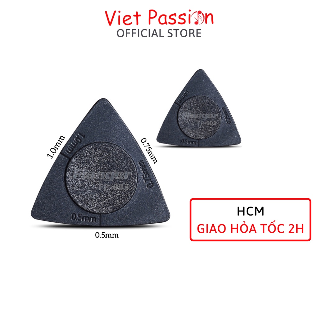 Pick gảy, phím gảy bặc biệt  3 Trong 1 tiện lợi với 3 cỡ 0,5mm 0,75mm và 1mm Viet Passion HCM