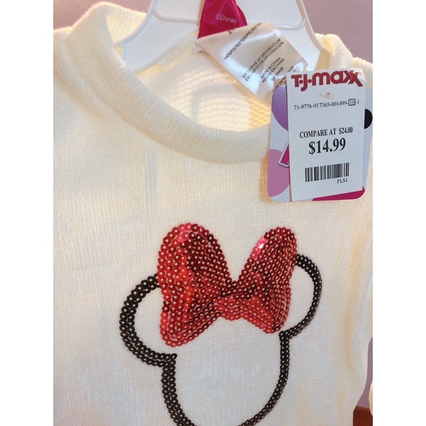 Set bộ Mickey len trắng đỏ xám bé gái nguyên móc xịn đét