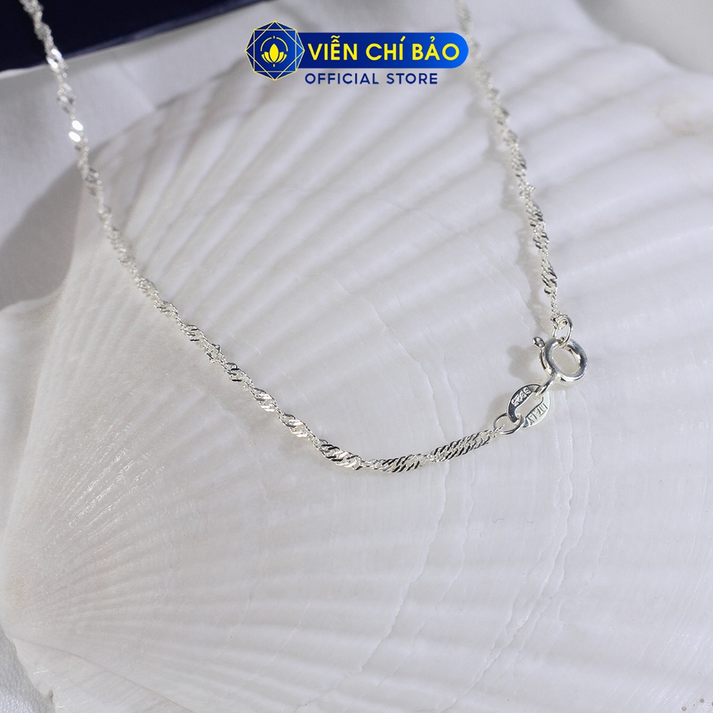 Dây chuyền bạc nữ xoắn new chất liệu bạc 925 thời trang phụ kiện trang sức Viễn Chí Bảo D400261