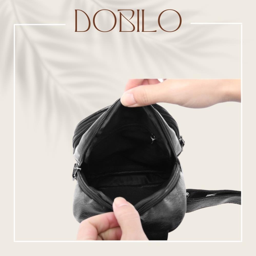 Túi Đeo Chéo Da Nam Nữ Thời Trang DOBILO - Da Pu Chống Nước BG34