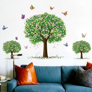 Decal dán tường mẫu 3 cây xanh (115.70cm)