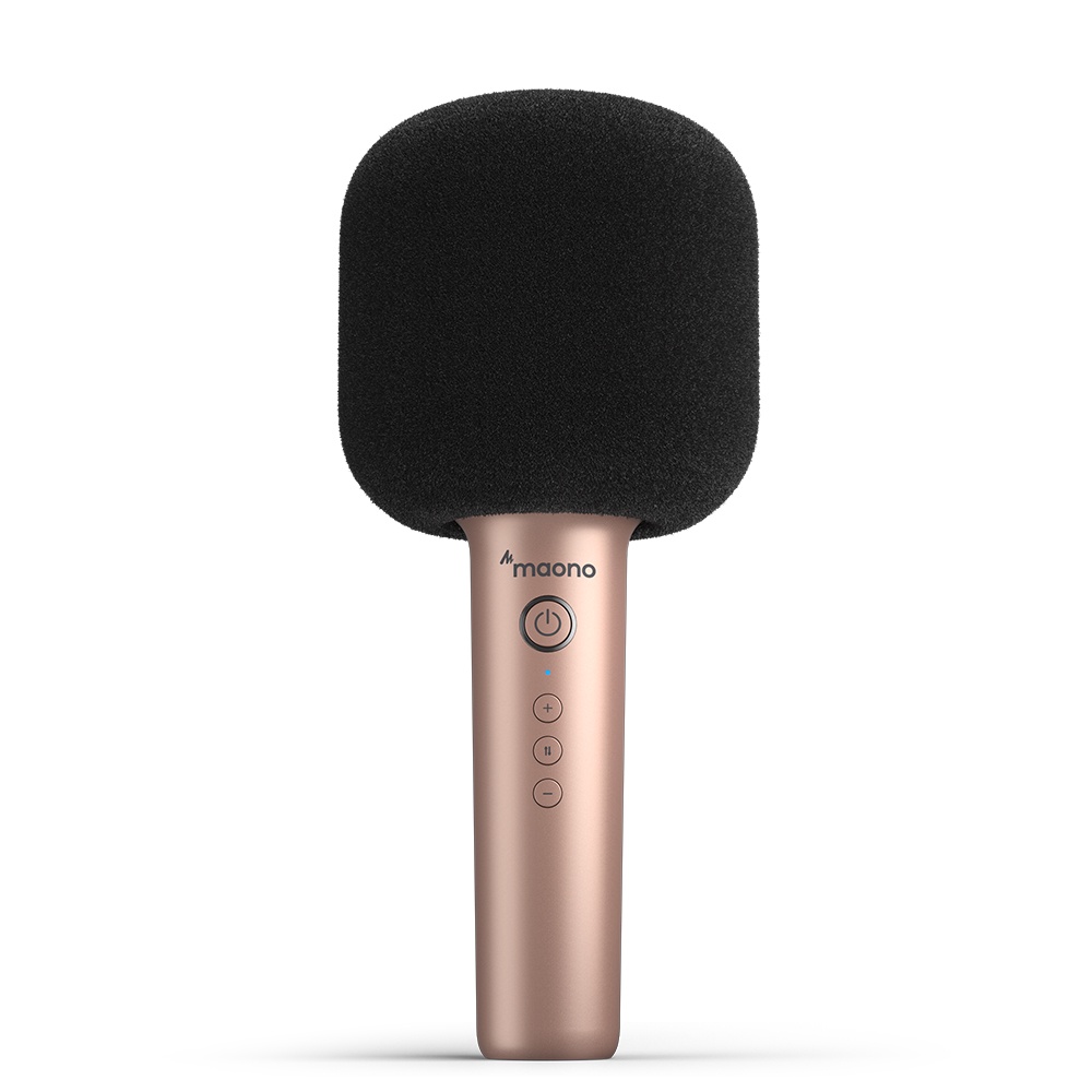 Micro Bluetooth 5.0 Không Dây Cầm Tay Hát Karaoke Maono MKP100-G Có Hiệu Ứng Âm Thanh Đa Hiệu Ứng Cho Gia Đình