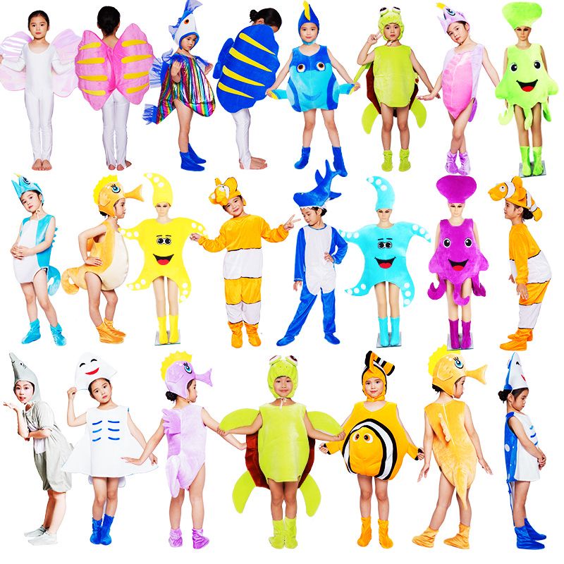 Bộ Đồ Hóa Trang Cá Mập / Sao Biển / Cá Hề / Cá Voi / Sư Tử Biển Dễ Thương Cho Bé