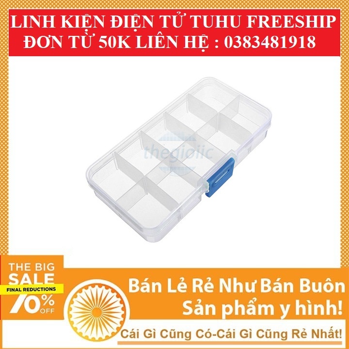 Hộp Đựng Linh Kiện Điện Tử 10 Ngăn