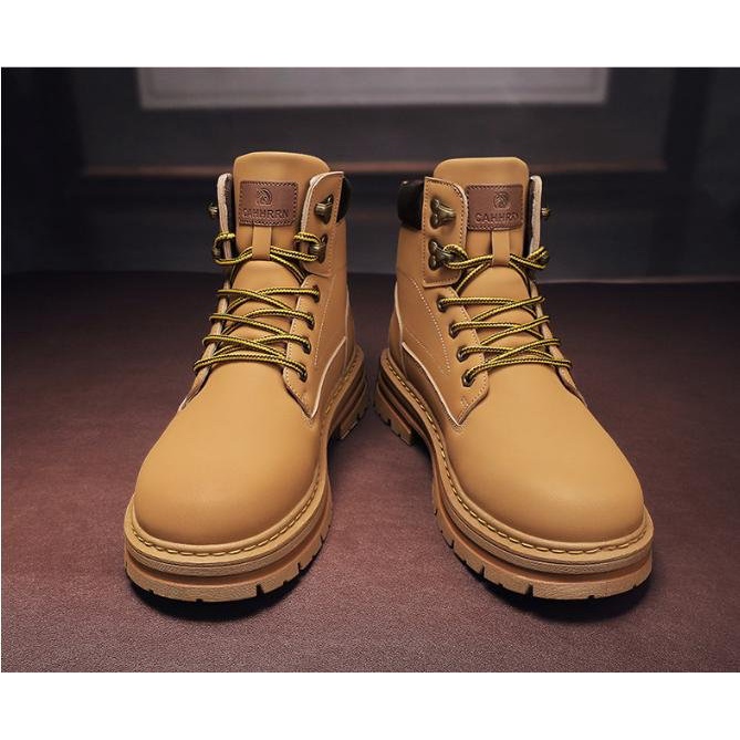 Giày Boot Nam Đế Cao Màu Vàng PALA GN400