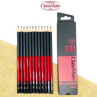 Bút Chì Gỗ Fine Art 6B CLASSMATE - 1 Chiếc Nét Bút Mịn, Dùng Làm Họa Cụ Vẽ Tranh Chuyên Nghiệp CL-PC906