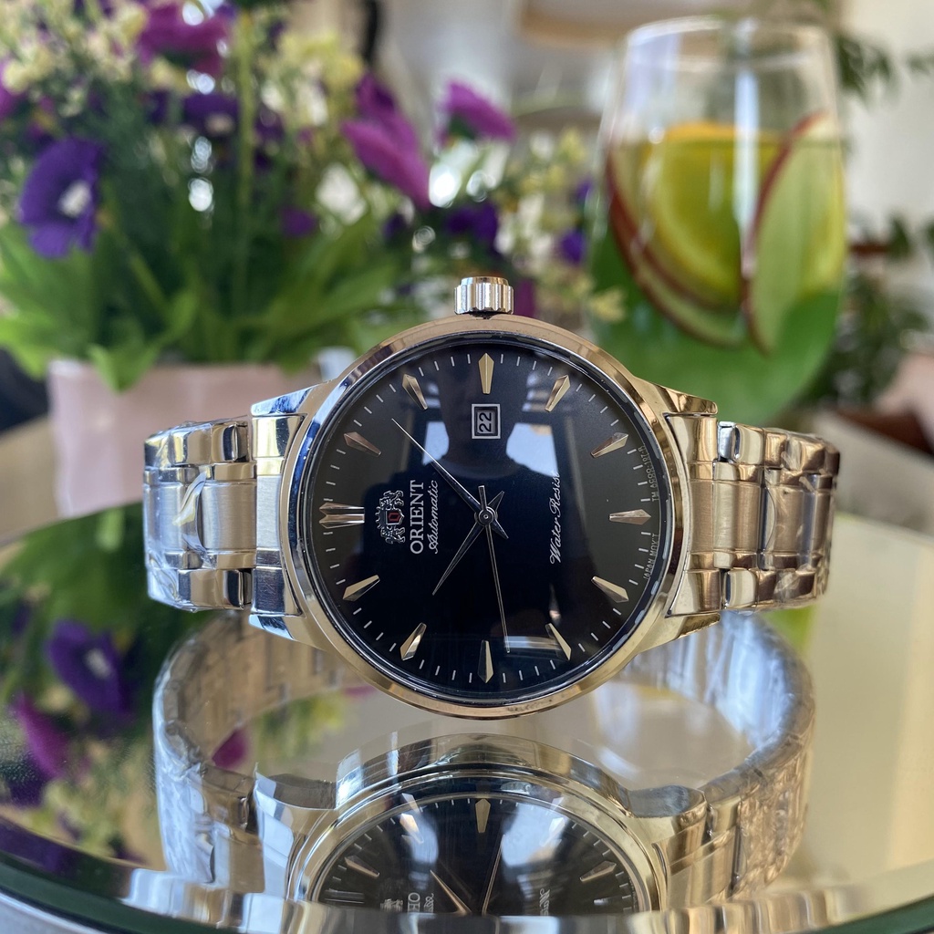 Đồng Hồ Nam Orient  OR01 Dây thép đúc cao cấp, Full hộp, Mặt Sapphire chống xước, chống nước thẻ bảo hành 2 năm