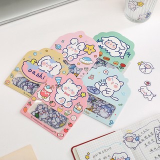 Gói 24 sticker không thấm nước đáng yêu dán tập, vở, bình nước,...