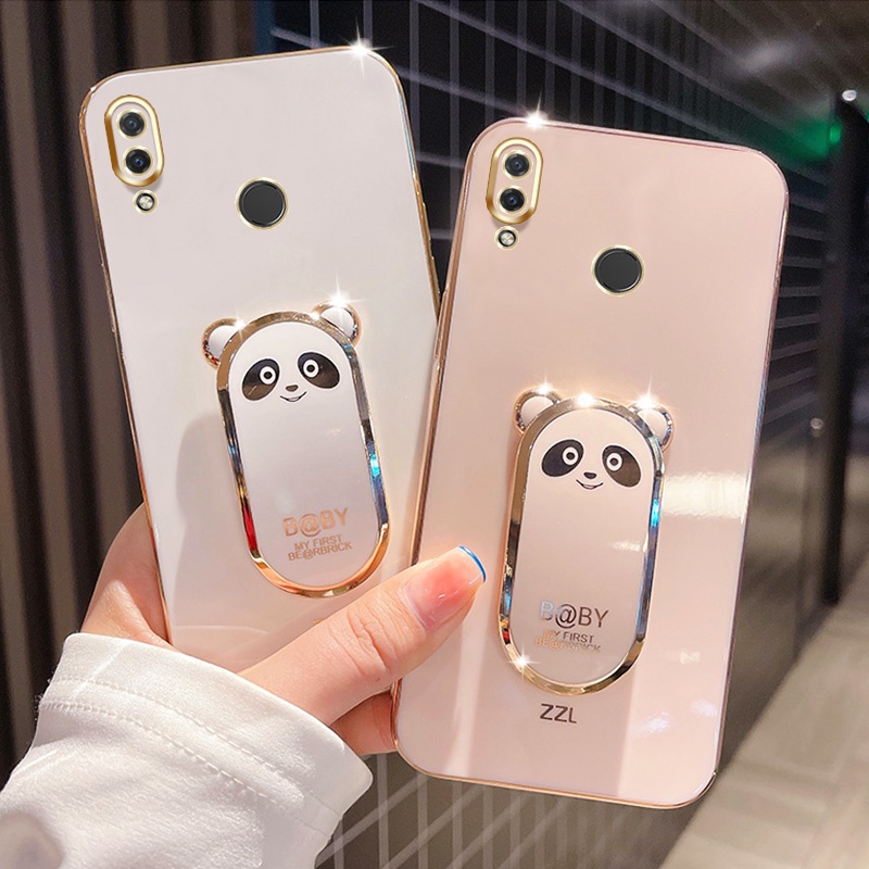 Ốp Điện Thoại Hình Gấu Trúc Có Giá Đỡ Cho Huawei Nova 3 3i 3E 4 4E