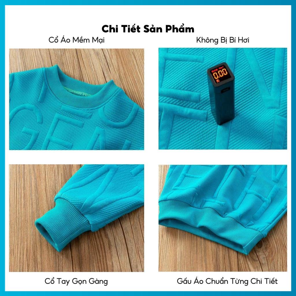 Áo thu đông bé trai, bé gái cổ tròn Lilikids siêu mềm mịn, áo nỉ cho bé từ 07 - 23 kg