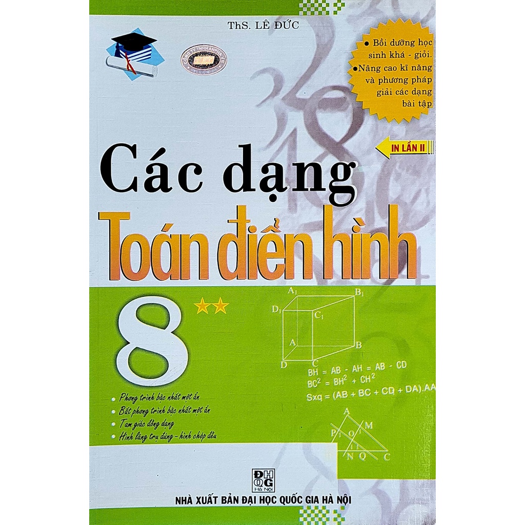 Sách - Các dạng toán điển hình lớp 8 - Lê Đức