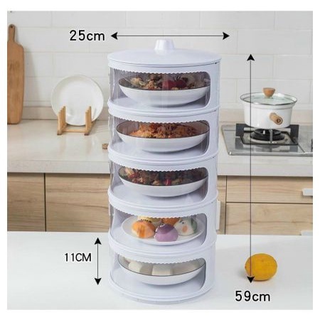 LỒNG BÀN 5 TẦNG GIỮ NHIỆT CHỐNG BỤI