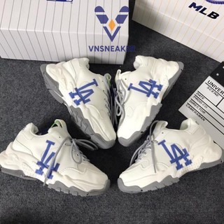 Giày thể thao mlb la xanh nam nữ, giày sneaker dodgers đế độn tăng chiều cao