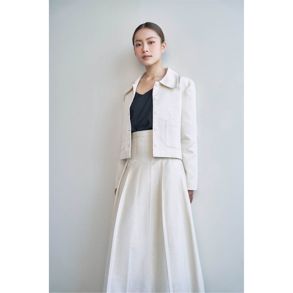 Nosbyn - Chân Váy Xếp Ly Midi - N210-S002