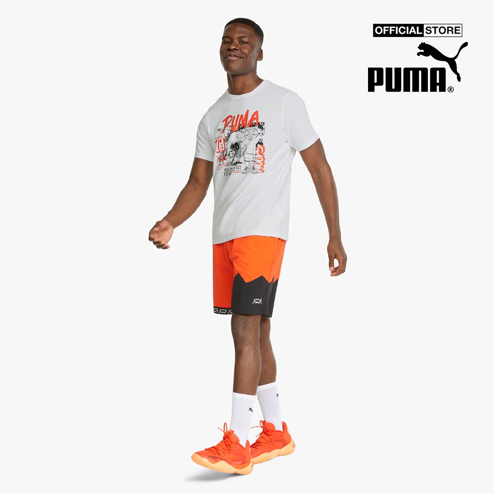 PUMA - Áo thun nam cổ tròn ngắn tay Dylan Basketball 532730-10