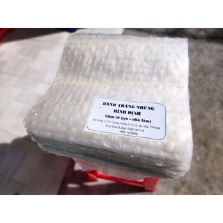 Bánh Tráng Bình Định Vuông Nhúng Cuộn (32k/ràng 24 - 25 cái - Tráng bằng máy dẻo dai)