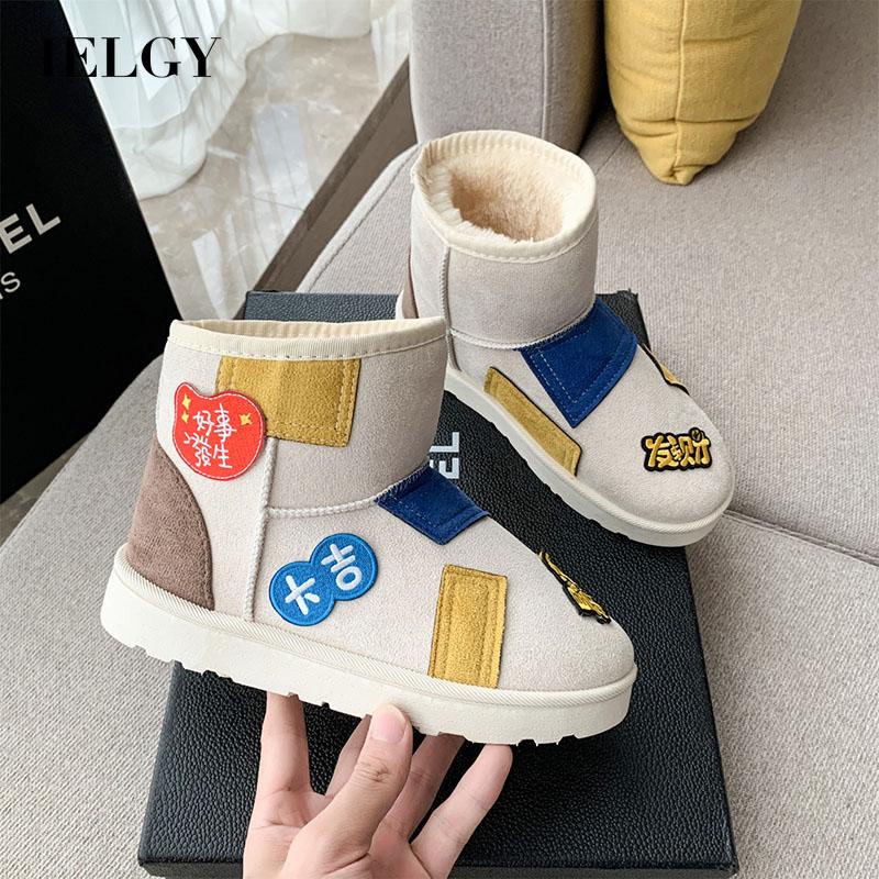 Giày Bốt Da Cừu Đi Tuyết Giữ Ấm Thời Trang Cho Nữ