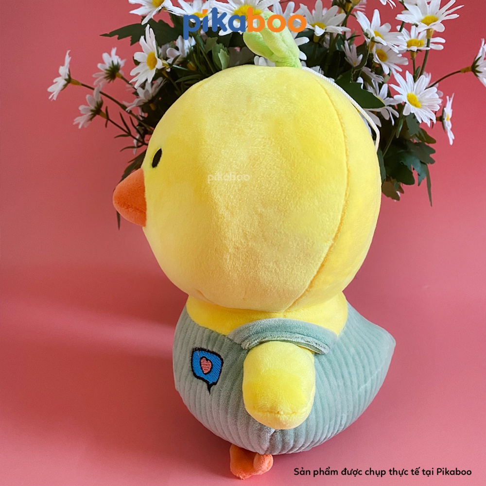 Gấu bông vịt vàng mặc quần áo cao cấp Pikaboo co giãn mềm mịn siêu dễ thương cho bé